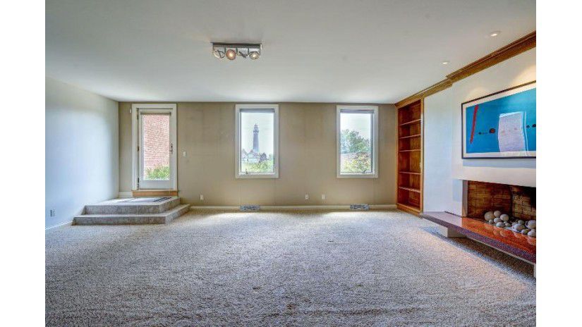 The lower living room